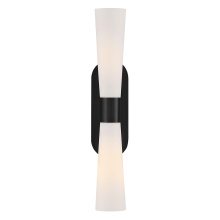 Lark 85632BK - Large Two Light Sconce