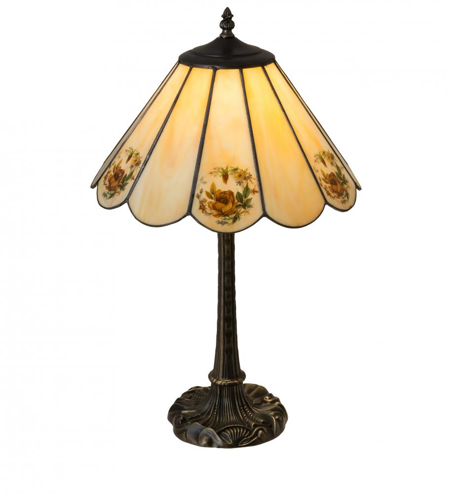 21&#34; High Roses Table Lamp