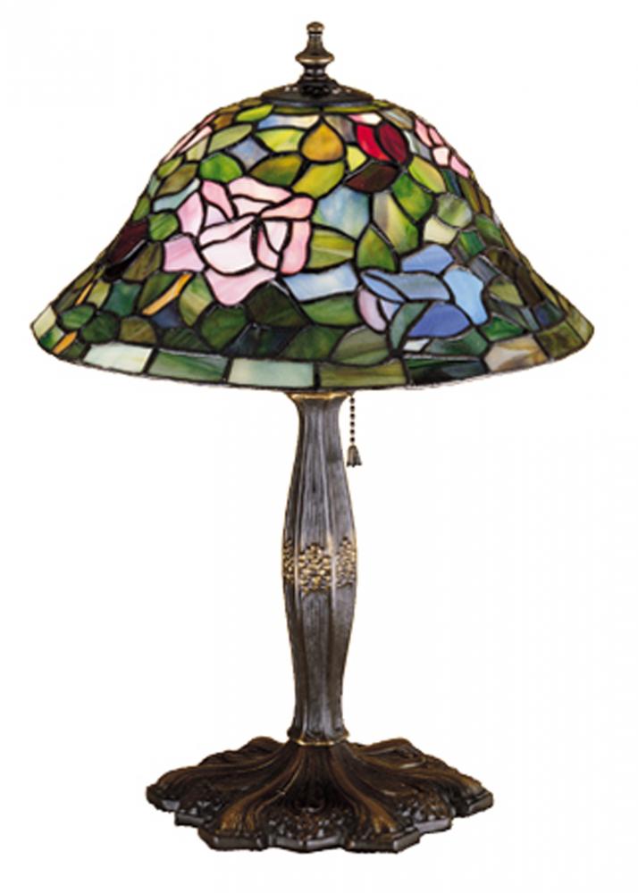 17&#34;H Tiffany Rosebush Accent Lamp