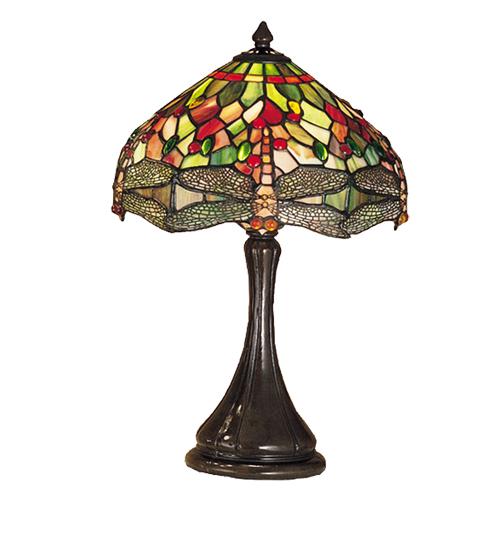 18&#34;H Tiffany Hanginghead Dragonfly Accent Lamp