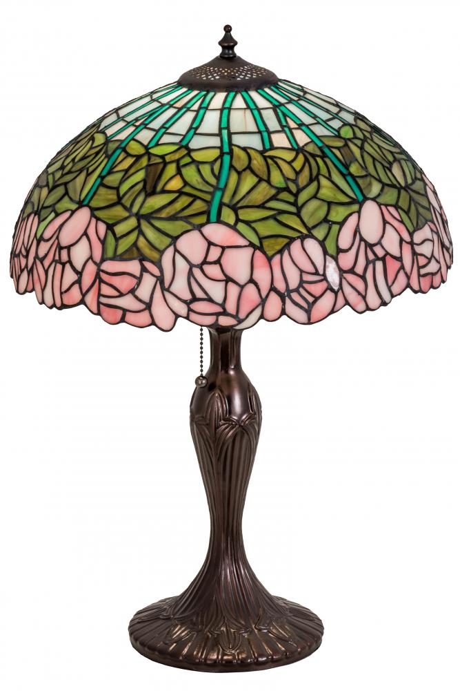 23&#34; High Tiffany Cabbage Rose Table Lamp