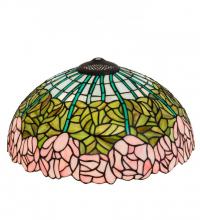  10657 - 16" Wide Tiffany Cabbage Rose Shade