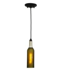  124128 - 3"W Coastal Collection Compass Wine Bottle Mini Pendant