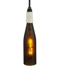  124429 - 3"W Coastal Collection Anchor Wine Bottle Mini Pendant