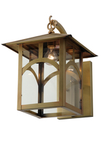 Meyda Blue 140501 - 12.5" Wide Seneca Clear Curved Arm Wall Sconce