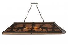 Meyda Blue 144972 - 61" Long Moose at Lake Oblong Pendant