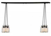 Meyda Blue 145076 - 48" Long Mason Jar 6 Light Island Pendant