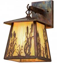  153778 - 7" Wide Reeds & Cattails Hanging Wall Sconce