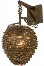  158943 - 11" Wide Stoneycreek Pinecone Hanging Wall Sconce