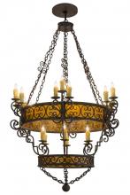 Meyda Blue 165159 - 48"W Isabo 24 LT Two Tier Chandelier