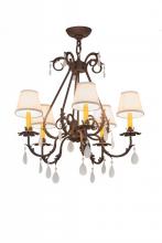 Meyda Blue 171440 - 25"W Chantilly 5 LT Chandelier