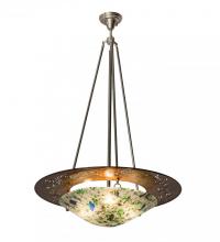 Meyda Blue 174154 - 31"W Metro Fusion Super Nova Inverted Pendant
