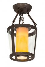 Meyda Blue 177022 - 10"W Cilindro Tapered Semi-Flushmount