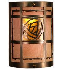 Meyda Blue 19863 - 9" Wide Bungalow Rose Wall Sconce