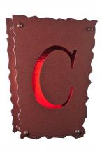 Meyda Blue 242971 - 12" Wide Personalized "C" Wall Sconce