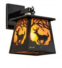 Meyda Blue 244127 - 7.5" Wide Lone Deer Hanging Wall Sconce