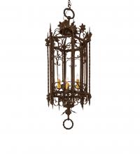 Meyda Blue 250746 - 28" Wide Gordes 3 Light Chandelier