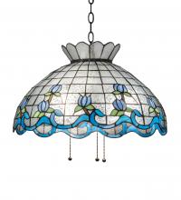 Meyda Blue 26918 - 20" Wide Roseborder Pendant