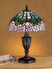 30343 - 18" High Tiffany Cabbage Rose Accent Lamp