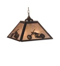 Meyda Blue 76312 - 16" Square Motorcycle Pendant