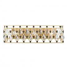Varaluz 345B03FGMB - Windsor 3-Lt Crystal Bath - French Gold/Matte Black