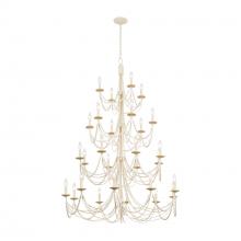 Varaluz 350C28CW - Brentwood 28-Lt 4-Tier Chandelier - Country White
