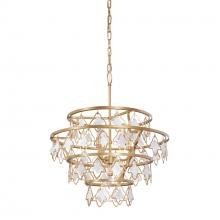 Varaluz 386C04FG - Fleur 4-Lt Chandelier - French Gold