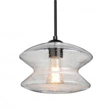 Besa Lighting 1JC-ZENCL-EDIL-BK - Besa, Zen Cord Pendant, Clear Bubble, Black Finish, 1x8W LED Filament