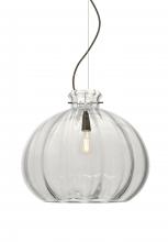 Besa Lighting 1KX-464588-EDIL-BR - Besa Pendant Pinta 12 Clear Bronze 1x8W LED Filament