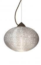 Besa Lighting 1KX-4913GL-BR - Besa Pape 12 Pendant 1Kx Glitter Bronze 1x100W Medium Base
