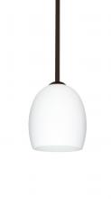Besa Lighting 1TT-169707-LED-BR - Besa Lucia LED Pendant Opal Matte Bronze 1x9W LED