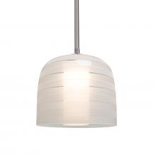 Besa Lighting 1TT-MITZI7FR-LED-SN - Besa, Mitzi 7 Stem Pendant, Frost, Satin Nickel Finish, 1x9W LED