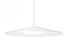 Besa Lighting 1TT-SWANWH-LED-WH - Besa Swan Stem Pendant, White/Opal, White Finish, 1x23W LED