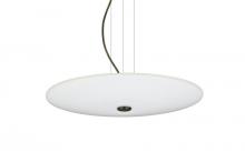 Besa Lighting 1KV-RENFRO16WS-LED-BR - Besa Renfro 16 Round Suspension Pendant, White Sparkle, Bronze, 1x16W LED