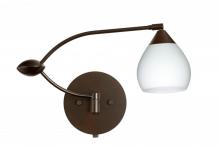 Besa Lighting 1WU-560507-BR - Besa Wall Tay Tay Bronze Opal Matte 1x50W Halogen Gy6.35
