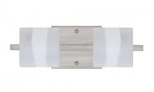 Besa Lighting 2WS-787399-LED-SN - Besa Wall Paolo Satin Nickel Opal Frost 2x5W LED