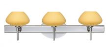 Besa Lighting 3SW-5410VM-LED-CR - Besa Wall Peri Chrome Vanilla Matte 3x5W LED
