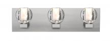 Besa Lighting 3WF-BOCABB-SN - Besa, Boca Vanity, Clear Bubble, Satin Nickel Finish, 3x40W G9