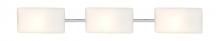 Besa Lighting 3WT-888607-LED-CR - Besa, Lido Vanity, Opal Matte, Chrome Finish, 3x9W LED