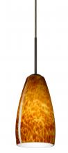 Besa Lighting B-150918-BR - Besa Chrissy Pendant For Multiport Canopy Bronze Amber Cloud 1x50W E12 base