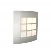 Besa Lighting QUAD10-LED-SL - Besa, Quad 10 Sconce, Opal/Silver, 1x10W LED