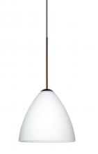 Besa Lighting RXP-177907-BR - Besa Pendant Mia Bronze Opal Matte 1x50W MAX GY6.35 Base