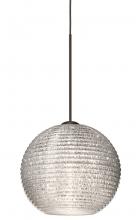 Besa Lighting RXP-4615GL-BR - Besa Pendant Kristall 6 Bronze Glitter 1x35W MAX GY6.35 Base