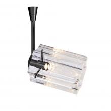 Besa Lighting SP-ICE4CL-LED-BK - Besa Ice 4 Spotlight, Clear Glass, Black Finish, 1x3W LED