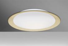 Besa Lighting TUCA19GFC-LED - Besa, Tuca 19 Ceiling, Opal/Gold Foil, Finish, 1x30W LED