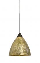 Besa Lighting X-EVEGS-LED-BR - Besa, Eve Cord Pendant For Multiport Canopies, Stone Gold Foil, Bronze Finish, 1x5W LED