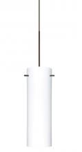 Besa Lighting RXP-493007-BR - Besa Copa Pendant, Opal Matte, Bronze, 1x50W MAX GY6.35 Base