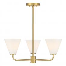 Savoy House 1-4013-3-322 - Blair 3-Light Chandelier in Warm Brass