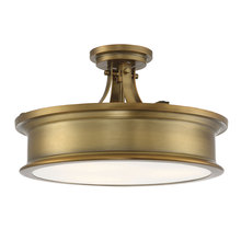 Savoy House 6-134-3-322 - Watkins 3-Light Ceiling Light in Warm Brass