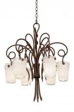 Kalco 4289TO/FROST - Tribecca 6 Light Chandelier